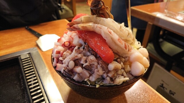 海鮮もんじゃ 片岡 かいせんもんじゃ かたおか 月島 もんじゃ焼き 食べログ