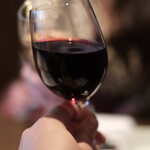 焼肉もとやま - 赤ワインで乾杯