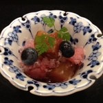 割烹　船生 - 季節のフルーツを使ってサッパリ。