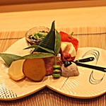 日本料理　百屋 - 8月の前菜（八寸）