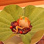 日本料理　百屋 - 鱧のポン酢ジュレかけ