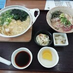 ドライブイン 西村食堂 - 鍋焼うどんとミニ海鮮丼定食1100円
