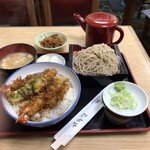 生蕎麦 末広 - 天丼・そばセット