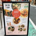 The Pig & The Lady - 表の看板