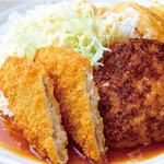 手ごねハンバーグ＆フィッシュフライセット