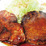 手ごねハンバーグ＆トンテキハーフ