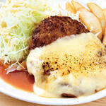 ONチーズ手ごねハンバーグ