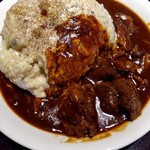 欧風酒場ナベ - 牛スジ煮込カレー&ゴルゴンゾーラチーズ大盛