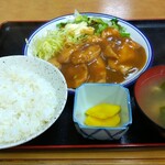 たか幸食堂 - 「わさびとり中華定食」(¥760-税込)の全景です。