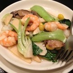 桂花 - 芝エビと野菜の塩炒め