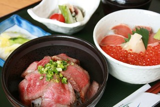 Yururi - 村上牛も鮭もはらこも全部食べたい！という方に大満足なメニュー。
