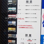 ラーメン二郎 - メニュー