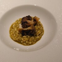 薪焼 銀座おのでら - 鮑の薪焼と鮑の肝のリゾット