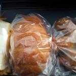 パンドコウ - 厚焼き玉子サンド、塩バタパン、ライ麦ウィンナー。