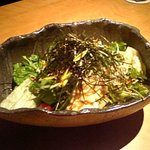 結 - 京水菜と湯葉のじゃこサラダ