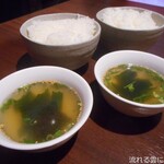 焼肉 樂 - スープ＆ライス