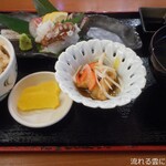 あかし亭 魚の棚 - お刺身御膳(ごはん⇒たこめし)