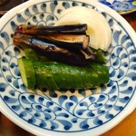 もつ焼 まるい - おしんこ