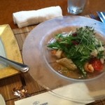 海鮮フランス料理 尾野 - 前菜の海鮮サラダ(^-^)