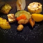 炭火割烹 蔓ききょう - 5000円近江牛コースの野菜