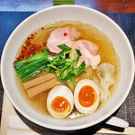 らーめん 鉢ノ葦葉 - らー麺（塩味）ｗｉｔｈ半熟煮卵