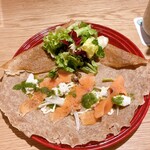 むさしの森珈琲 - スモークサーモンのガレット(¥968)