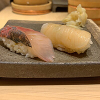 鮨 せいざん - 鯵　帆立