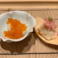 鮨 せいざん - イクラ、中落ち