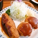 ローマの太陽 - 太陽トンカツ＆カニクリームコロッケ❤