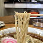 Yanagiya Shiyokudou - 麺アップ