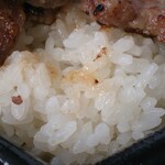 ほっともっと - カットステーキ重のご飯