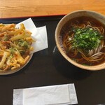 そばうどん処 尼子 - かき揚げ蕎麦