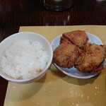 Asukaiekei Ra-Men Torikoya - 特製から揚げ+ごはん