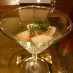 IL TEATRINO DA SALONE - 前菜１：赤海老のタルターラ(2012.8)