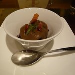 IL TEATRINO DA SALONE - 前菜３：蛸とサルサ トッコ ディ フンギ(2012.8)