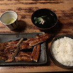 石橋うなぎ店 - 一本焼きうなぎ定食　4800円