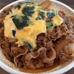 Sukiya - オム牛丼(大盛)　￥650