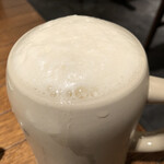 つばめKITCHEN - 中生は650円、ランチビールは400円。ランチビールの写真は撮り忘れ。