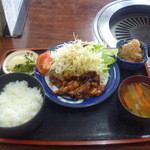 おかげさん - 料理写真:若どり焼肉定食　700円