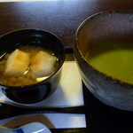 茶寮 宝泉 - 白小豆のぜんざい