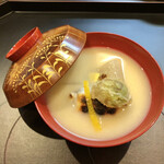 天風楽・ブランド松葉蟹 松屋町 青天 - 聖護院大根と餅カラスミ巻き