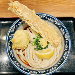 難波千日前 釜たけうどん - ちく玉天ぶっかけ(880円)