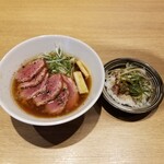 Kamoyasan - あいち鴨チャーシュー麺と鴨葱わさび丼セット