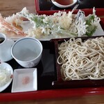 倉 - 天せいろ、蕎麦大盛り