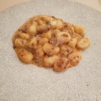 ラ セッテ 広瀬北町本店 - ①和牛ラグーとポルチーニ茸のクリームソース じゃがいものニョッキ ラ セッテ 広瀬北町本店 - ①和牛ラグーとポルチーニ茸のクリームソース じゃがいものニョッキ