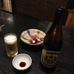 Fukuro - 瓶ビールとたこぶつ