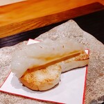 炭火割烹 白坂 - ⚫赤座海老のトースト
