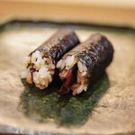 いしまる - "紅焼乾瓢（あぢつけ、ほしゆふがほ）"＋"粳粒（うるのこめつぶ）"