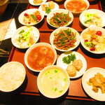 黄鶴 - ２人のランチ小皿定食　２８００円（税込）【２０２１年１月】