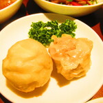 黄鶴 - ランチ小皿定食　２８００円（税込）の点心２品のアップ【２０２１年１月】
